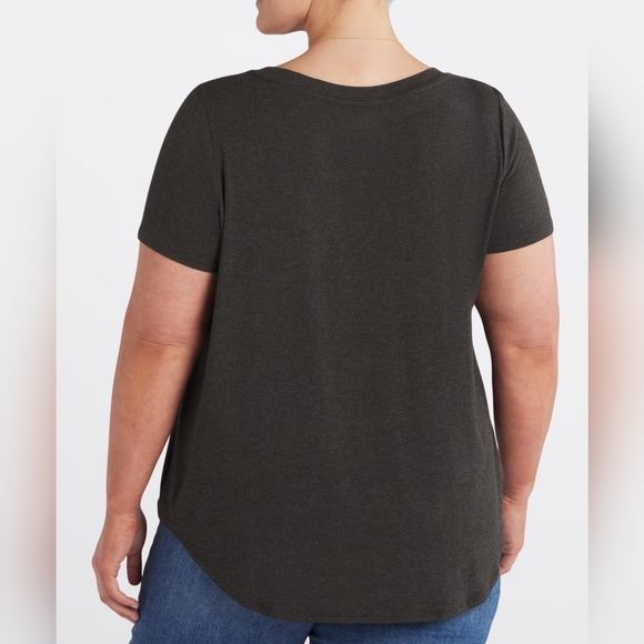 Market & Spruce Dark Grey 1X Tee - Picture 4 of 5